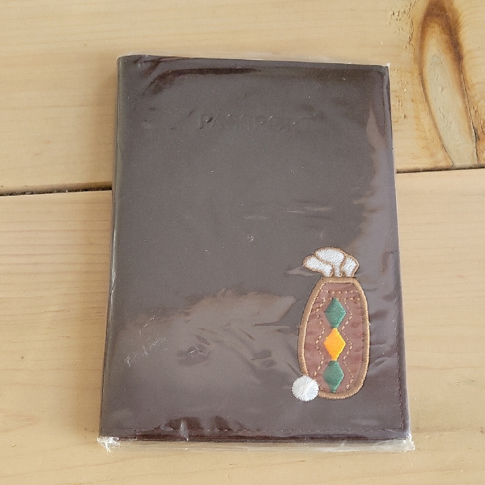 Brown Golf Passport Wallet/Organizer by Russ Berrie